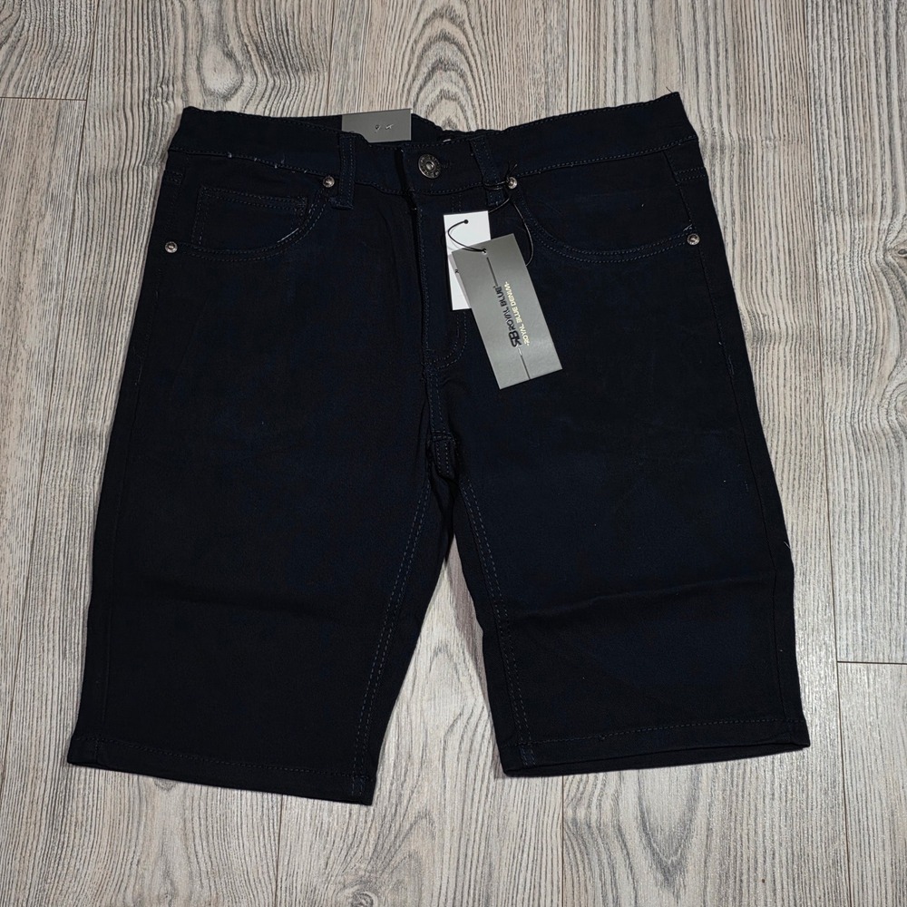 Royal Blue Denim Men's Skinny Fit Jean Shorts NWT - Deep Navy - Size 32